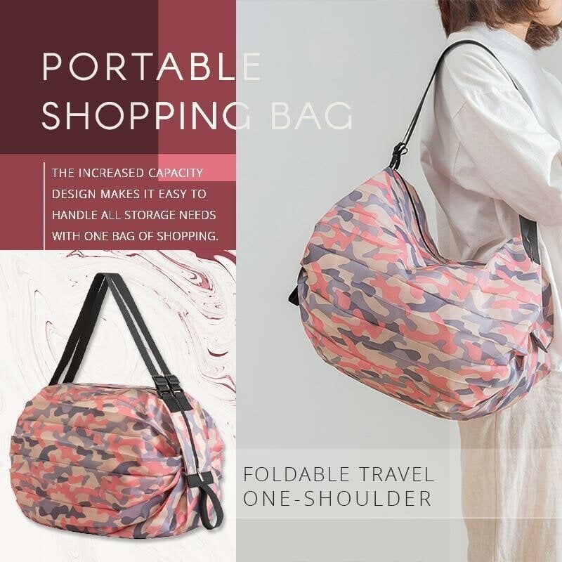 (Last Day Promotion - 50% OFF) Foldable Travel One-shoulder Portable Shopping Bag