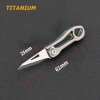 Mini Outdoor Foldable Titanium Knife Keychain