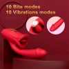 Rose Muncher Mouth Shaped Lip Biting Vibrator With G Spot Vibrator