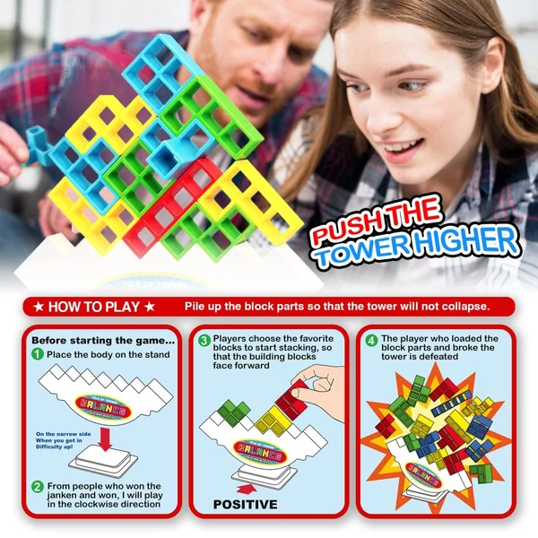 🔥Only 19.99🔥Team Tower Game For Kids & Adults-BUY 2 GET 1 FREE