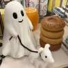 👻2024 Halloween Ghost Walking Dog Statue