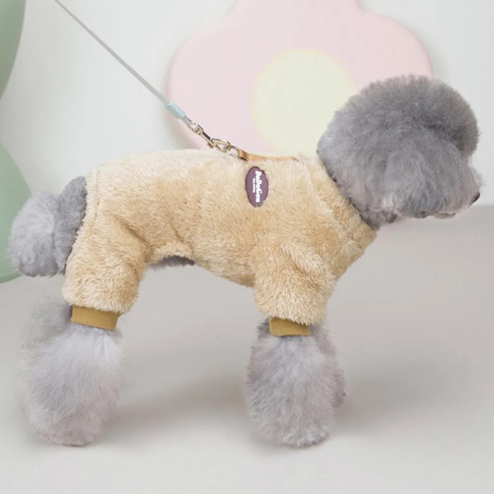 (🔥Last Day Promotion-SAVE 49% OFF) Fleece Pet Elastic Jumpsuit with Pull Ring