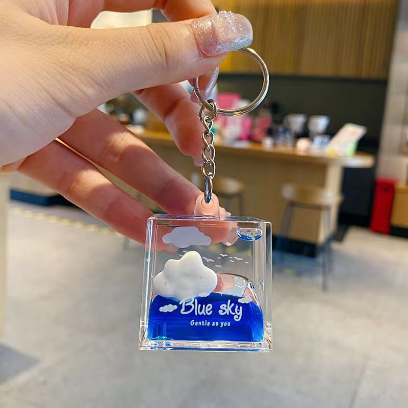 🔥Last Day Promotion - 70% OFF🎁Creative Liquid Cloud Keychain - Stress Relief