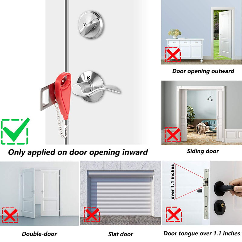 (Last Day Promotion - 50% OFF) Portable Security Door Lock, Buy 3 Get Extra 20% OFF NOW!