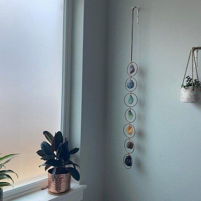 (🔥Last Day Promotion 50% OFF) Raw Crystal 7 Chakra Gemstone Wall Decor - Buy 2 Get Extra 10% OFF & Free Shipping