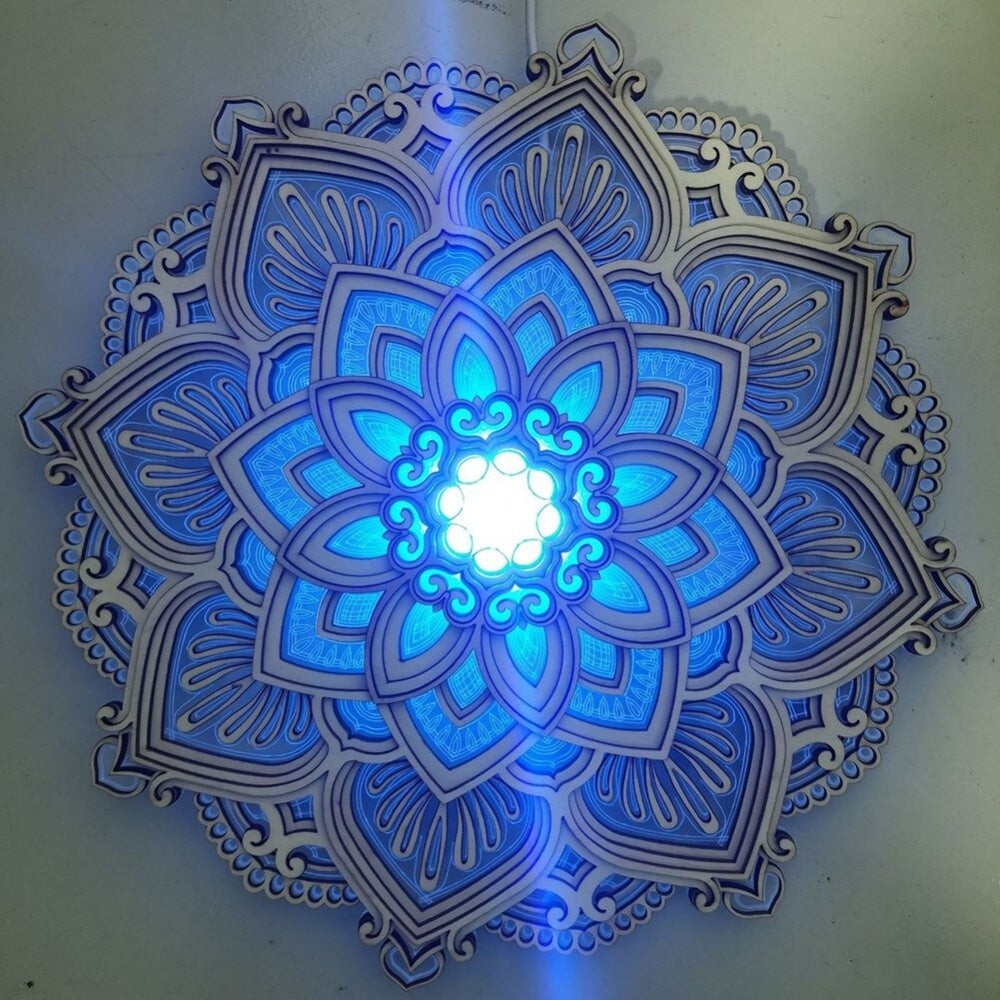 Lotus Flower Mandala Light Lamp(Buy 2 Free Shipping)