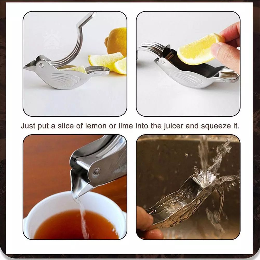 (🎄Christmas Hot Sale - 49% OFF) Stainless Steel Bird Shape Lemon Juicer