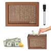 Cash Vault Wooden Savings Box