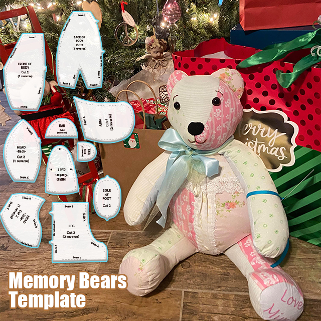 🔥50% OFF🔥Memory Bear Template Set(9 PCS)-With Instructions