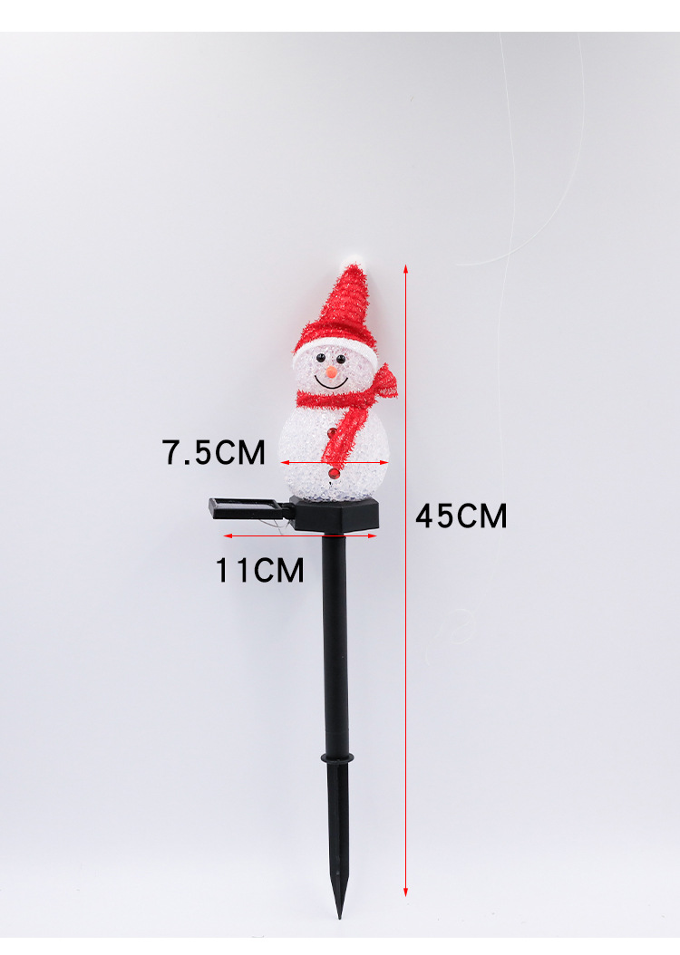 🎅🎄Solar Powered Ground Mounted Snowman Light⛄️