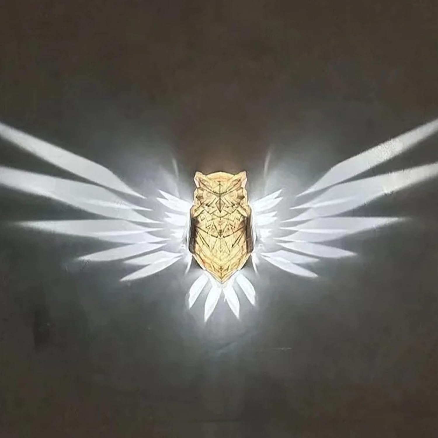 3D Eagle Wall Sconce LED Wall Lamp Resin Animal Statue