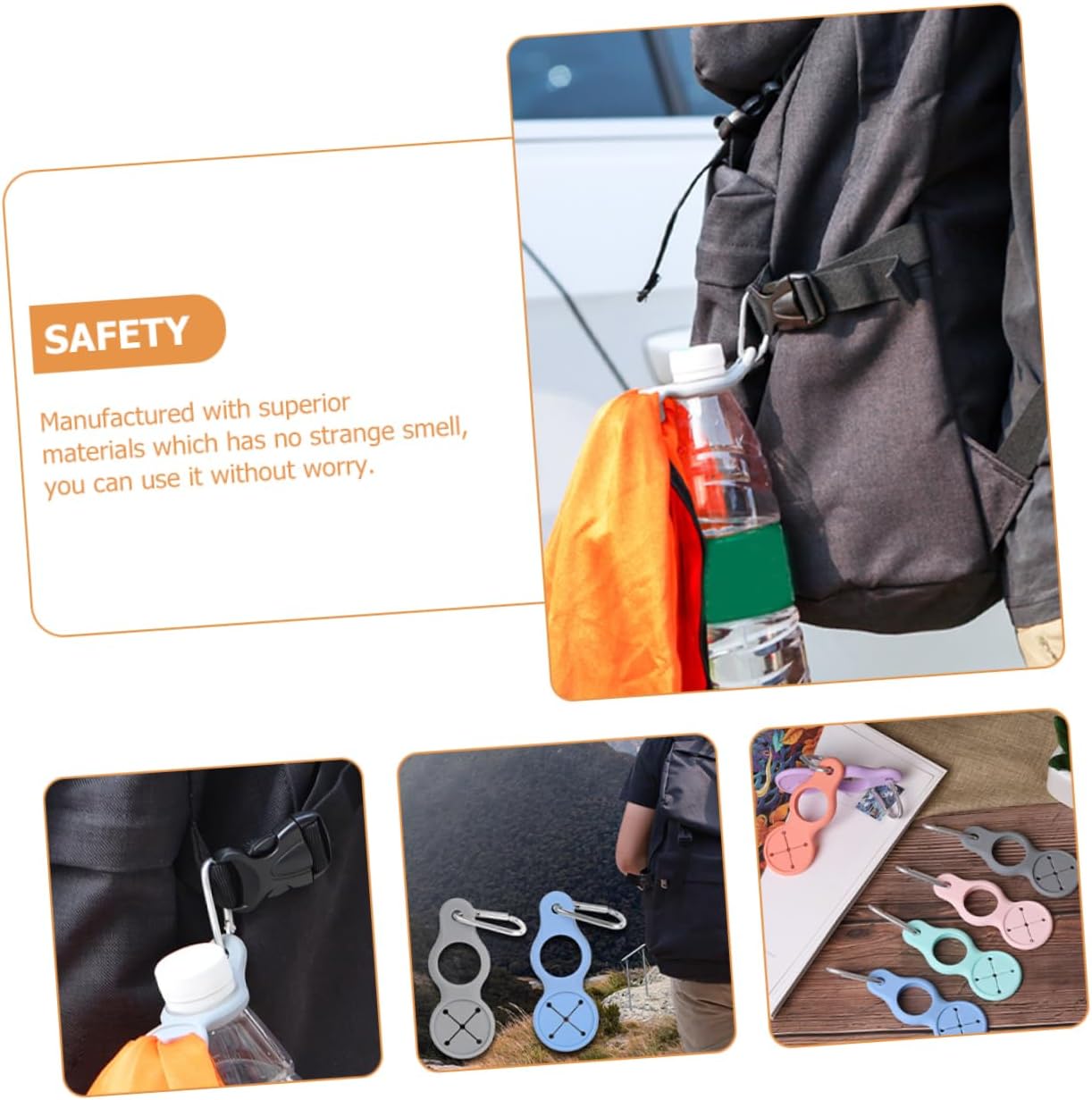 🔥Last Day Promotion 50% OFF🔥Silicone Sport Kettle Buckle Outdoor Carabiner Water Bottle Holder