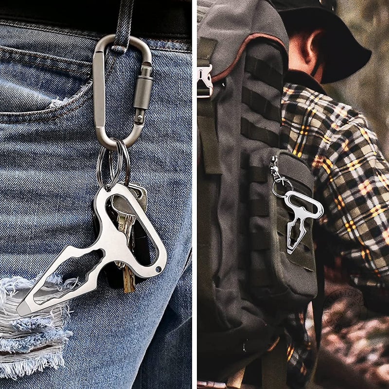 💥LAST DAY SALE 50% OFF💥Outdoor Multifunctional Keychain⚡BUY 5 GET 5 FREE