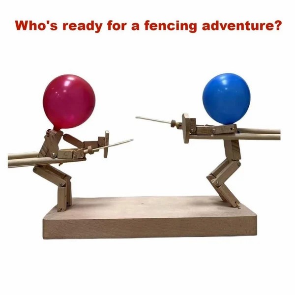 🎉2024 New Year Sale- 70% OFF⚔️HANDMADE WOODEN FENCING PUPPETS