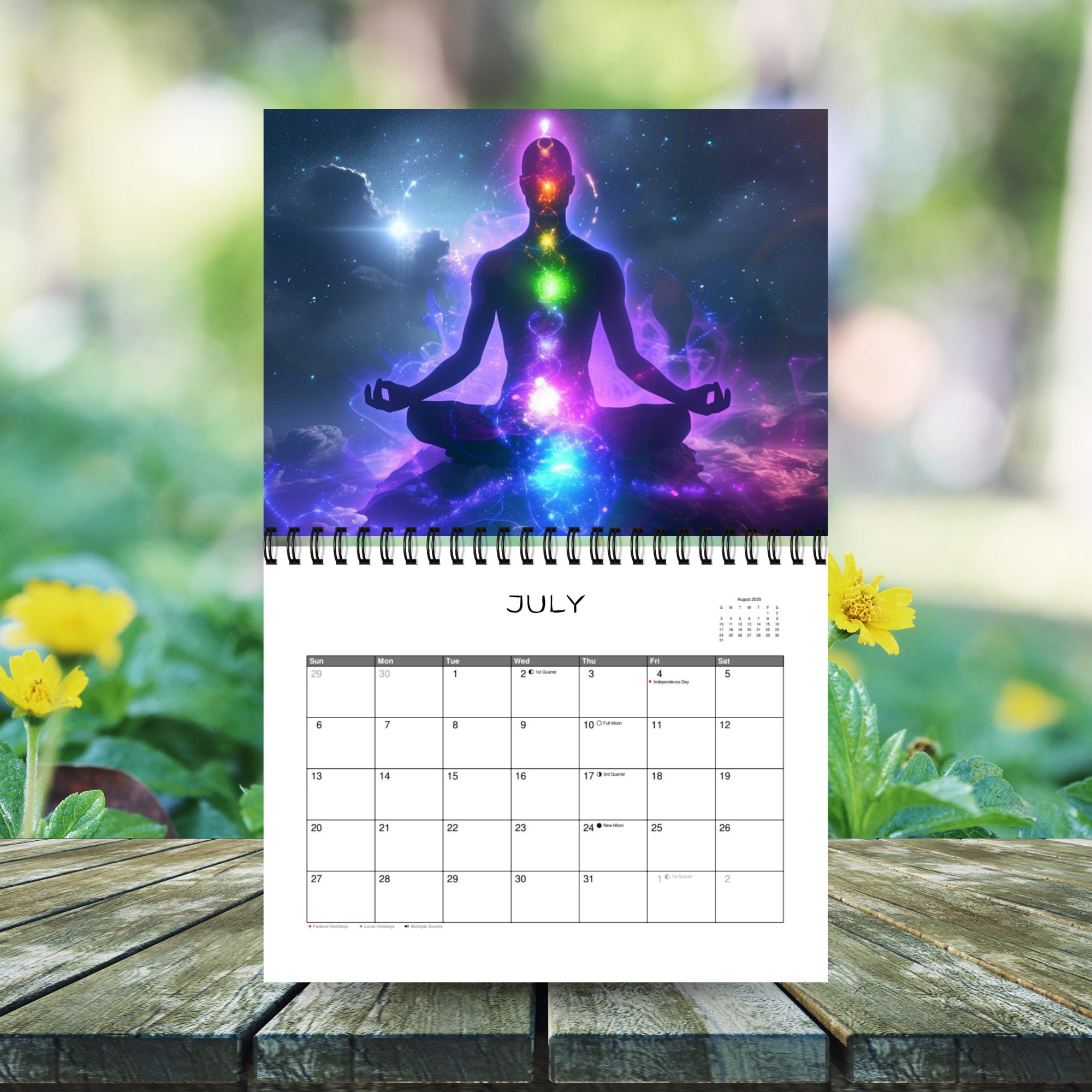 2025 Mindful Calm Calendar | Self Care Planner