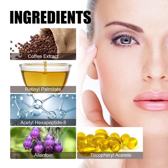 💥7425+ people feel effective🔥Retinol Caffeine Anti-Wrinkle Stay-Up Late Eye Cream