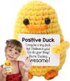 🐥Inspirational Crochet Positive Duck - 🧶Handmade Emotional Cheer Support🔥