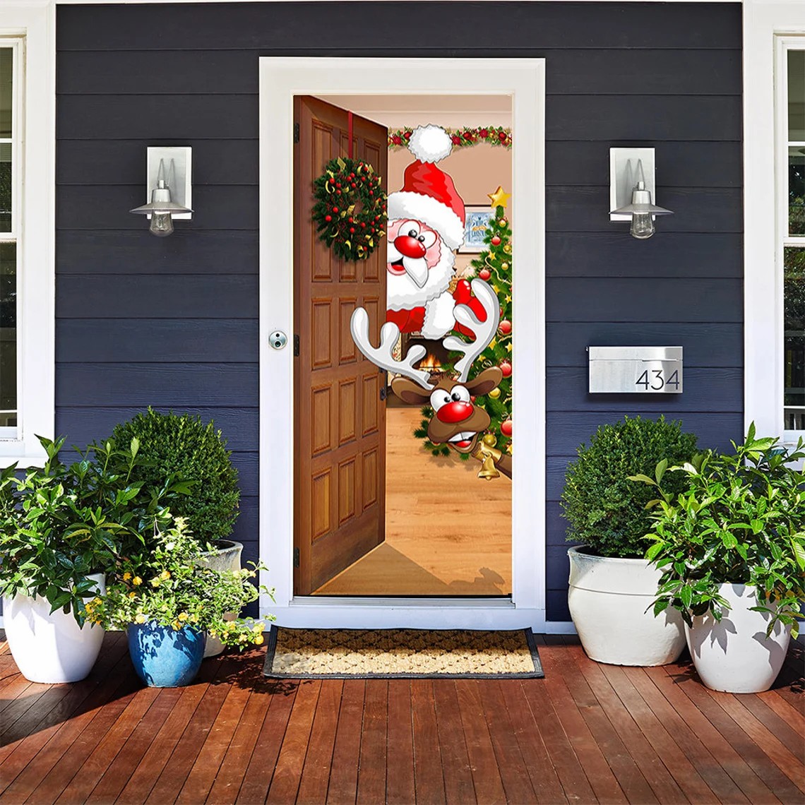 (🎄Early Christmas Sale - 70% OFF)Christmas Decoration Door Cover Tapestry