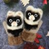 🧤Hand knitted cute animal gloves