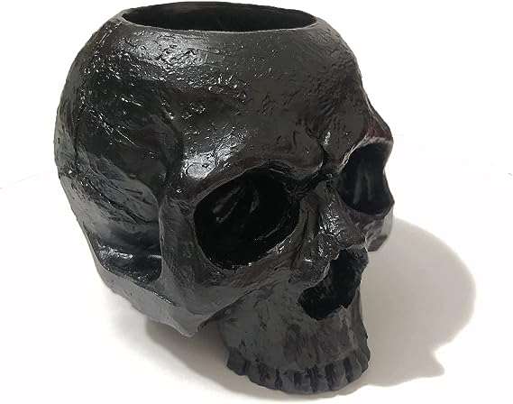 Skull candlestick