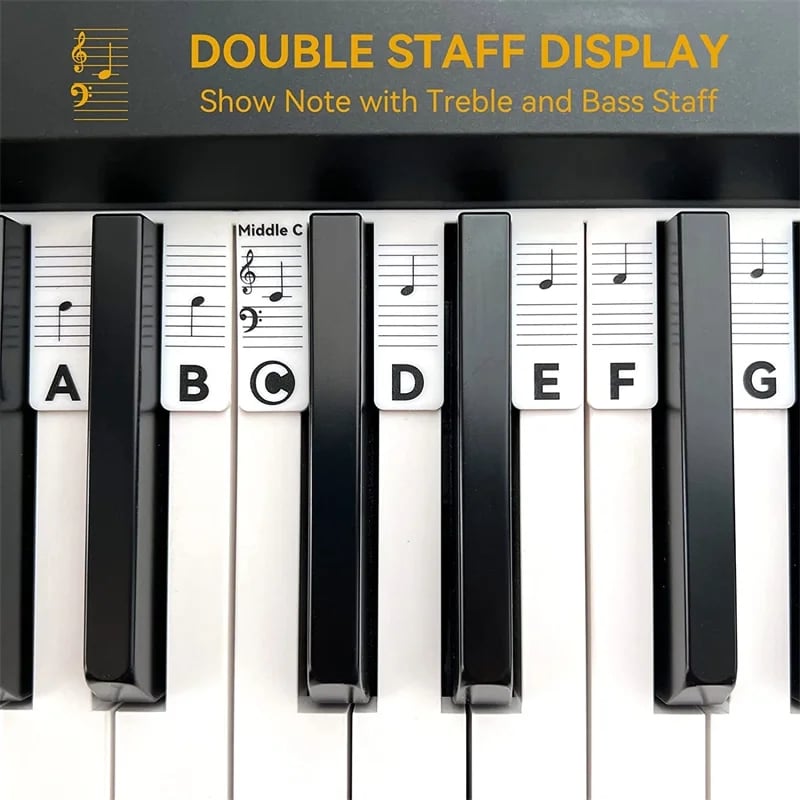 🔥Hot Sale 49% OFF🔥Removable Piano Keyboard Note Labels