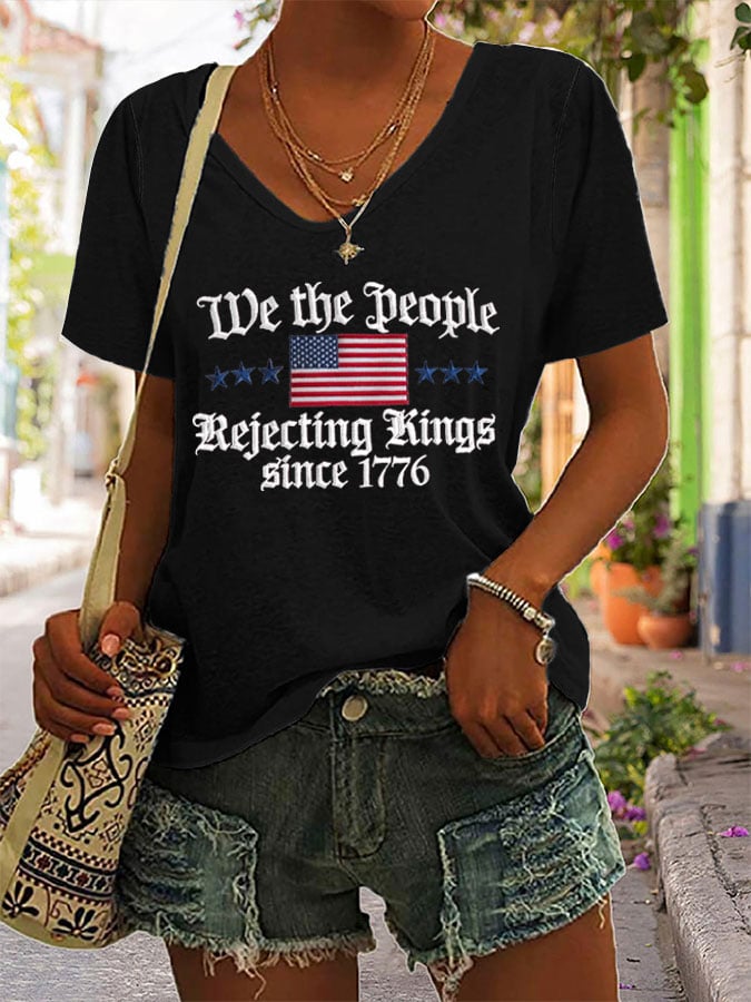 Women's Casual Fashion Fdt Print T-Shirt