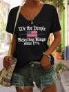 Women's Casual Fashion Fdt Print T-Shirt