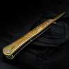 🌹 Handcrafted Rose-Inlaid Folding Blade