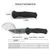 ⚔ Tactical Folding Knife – CPM-D2 Blade, Nylon Fiber Handle