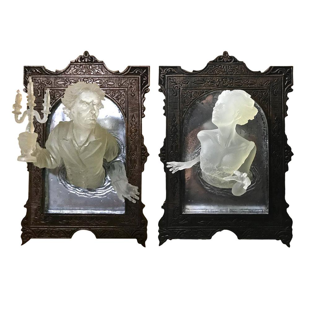 🎃Halloween Horror Decor Figurines - Gentleman/Lady Ghost in The Mirror