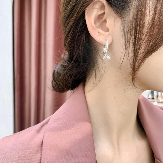 (Christmas Hot Sale- 49% OFF) Cross Curved Earrings✨- Buy 2 Free Shipping