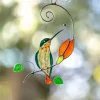 (🌲EARLY CHRISTMAS SALE - 49% OFF) Glass window hangings Christmas gift Stained glass bird suncatcher