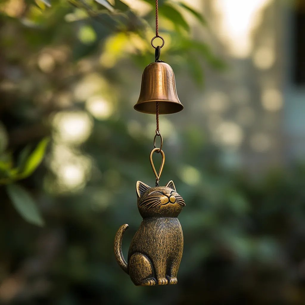 🎁TikTok Last Day Sale - 70% OFF🎉Handmade Retro Cat Wind Chime