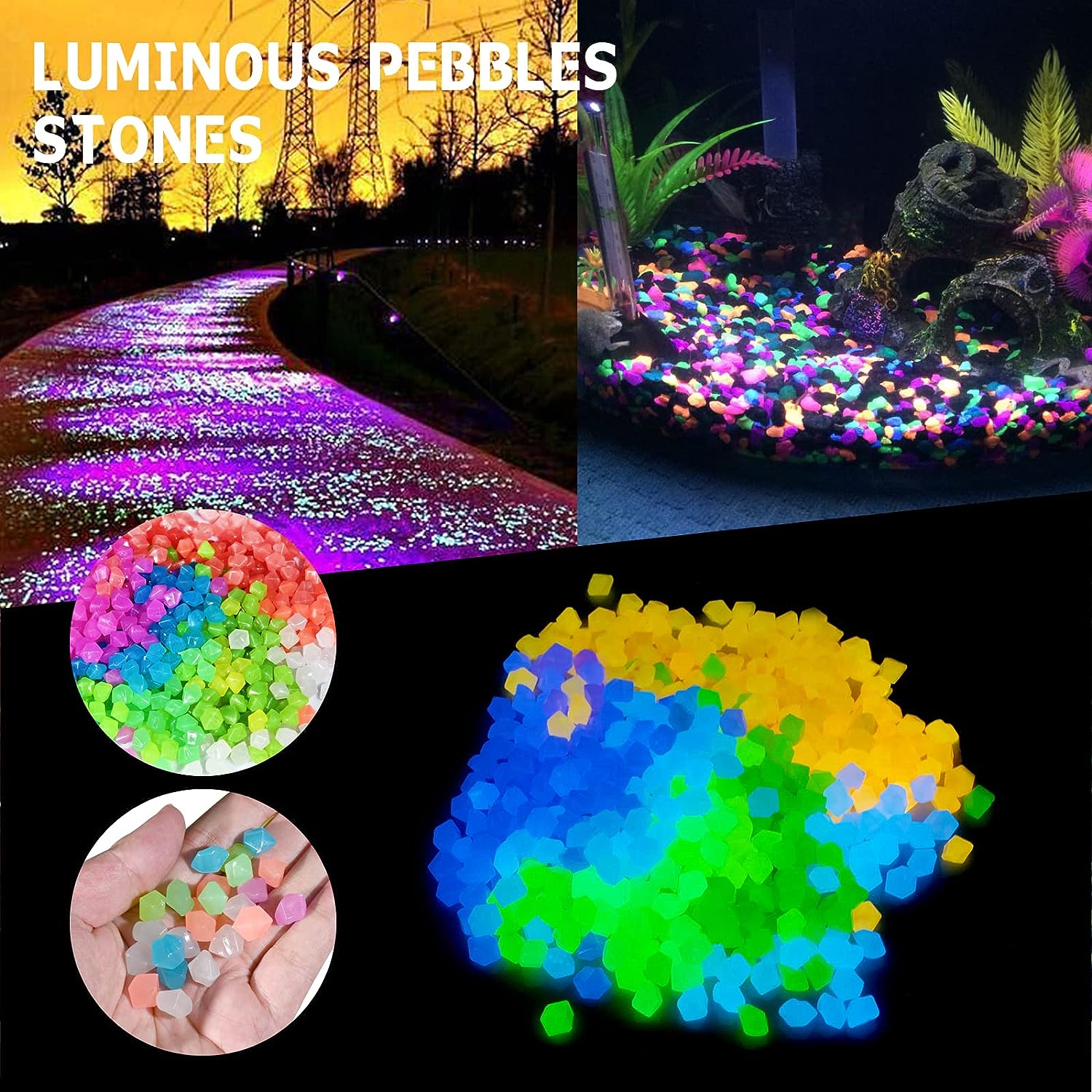 🍀2023-Christmas Hot Sale🔥Glowing Garden Pebbles