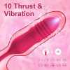 Rose Toy Vibrator Female Telescopic Egg Jumping Tongue Licker Sex Toys