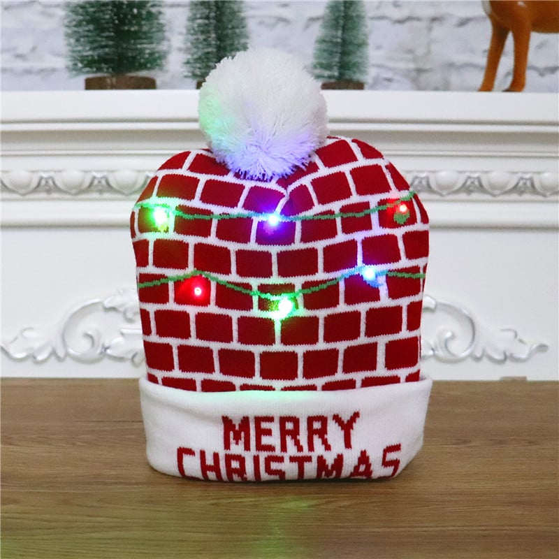 🎁 Christmas Sale 49% OFF- Christmas LED Light Knitted Beanies
