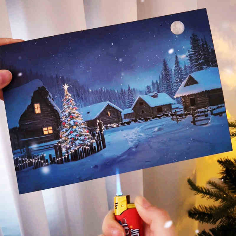 🎄TikTok Christmas Sale - 70% OFF✨Temperature-controlled color-changing Christmas card✨