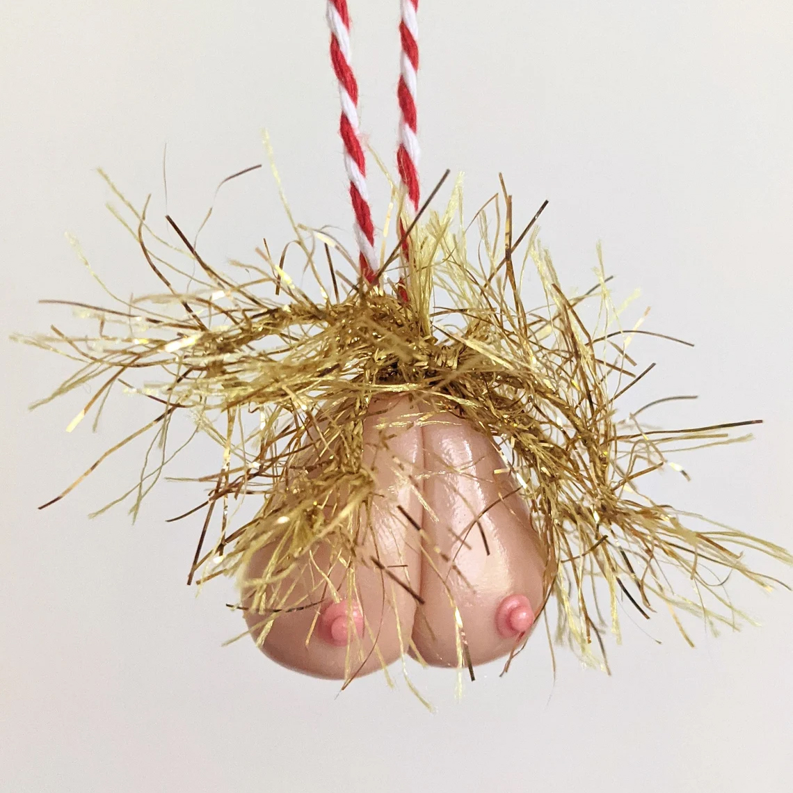 Hairy Grinchy ball balls Christmas Ornament