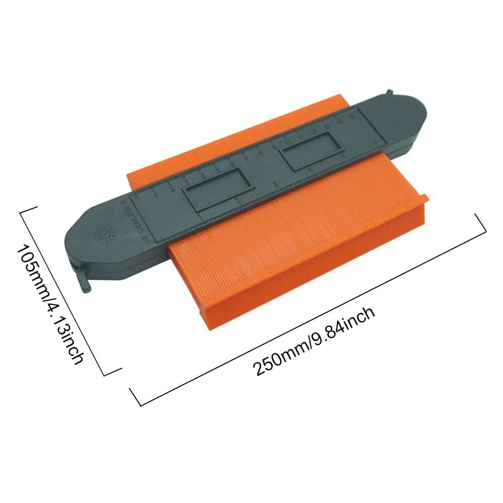 Contour Gauge Profile Tools 6/10 Inch Precisely Copy Irregular Shape Duplicator with Double Lock