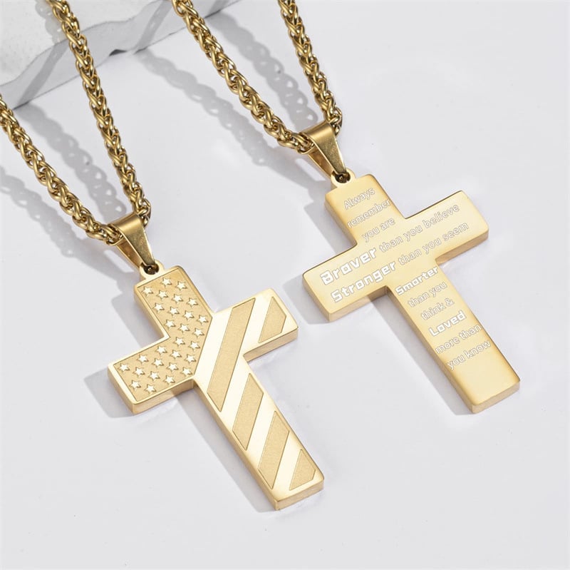 🔥Last Day Promotion 50% OFF🔥Flag Cross Necklace