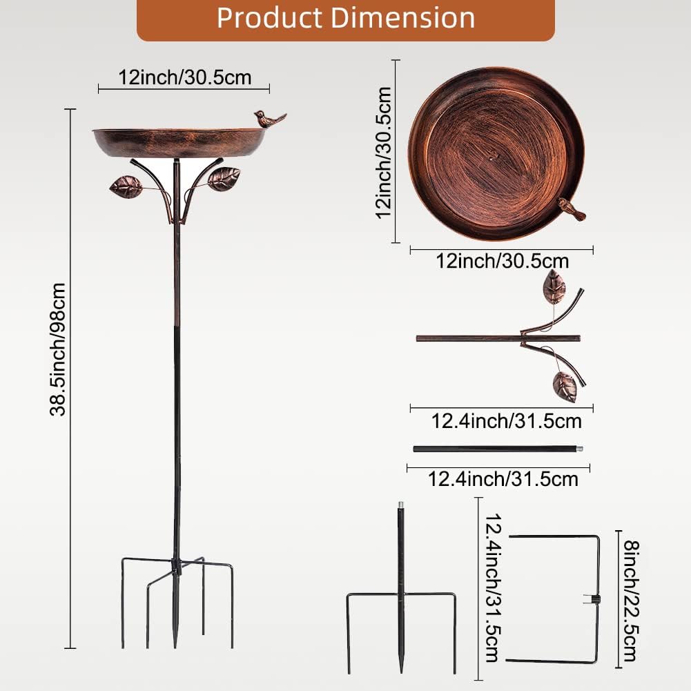 🎖️July 4th Flash Sale: 50% OFF Sitewide! 💕Retro Bird Feeder Iron Decoration 12