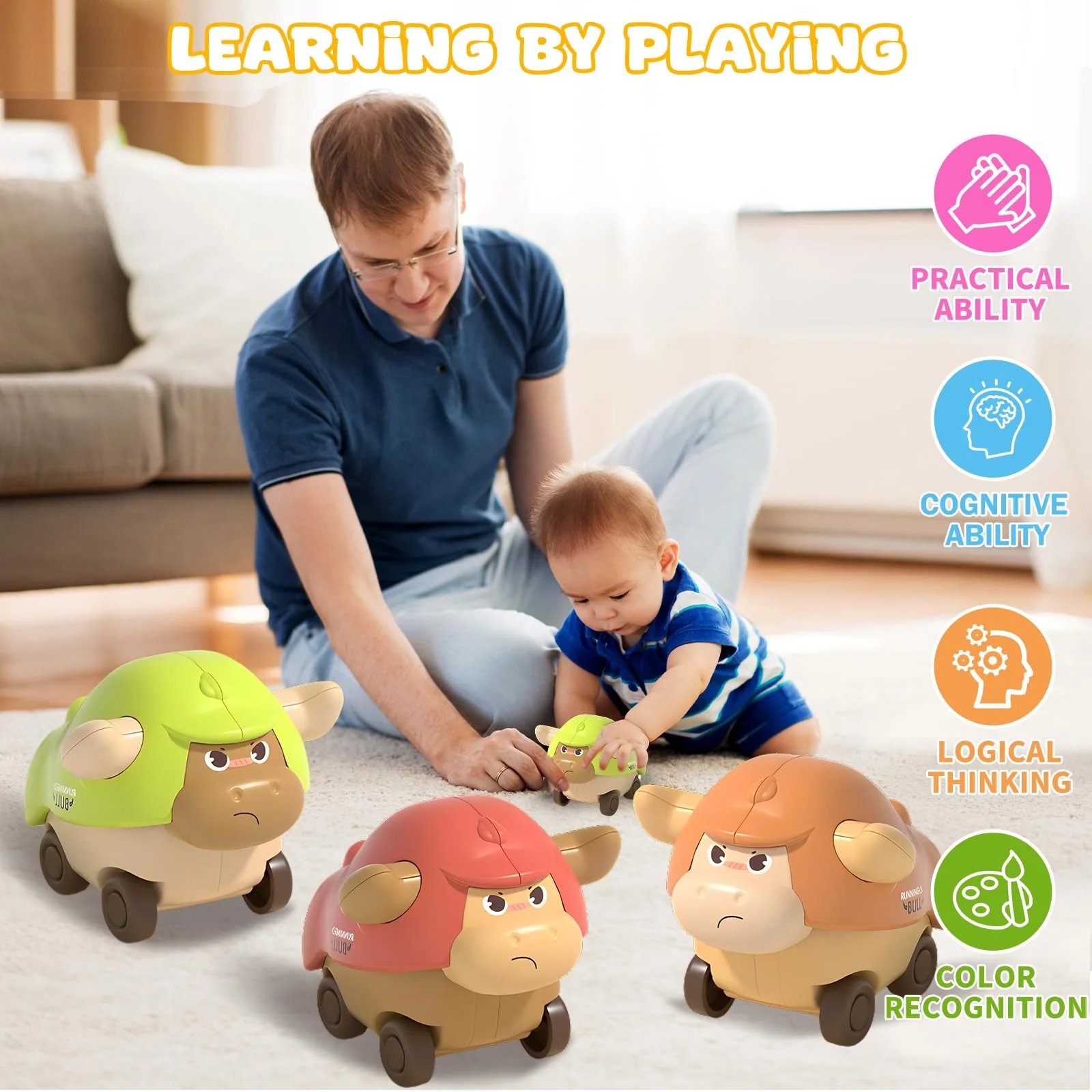 🔥Last Day Promotion 50% OFF🔥Cute and Colorful Animal Toy Cars
