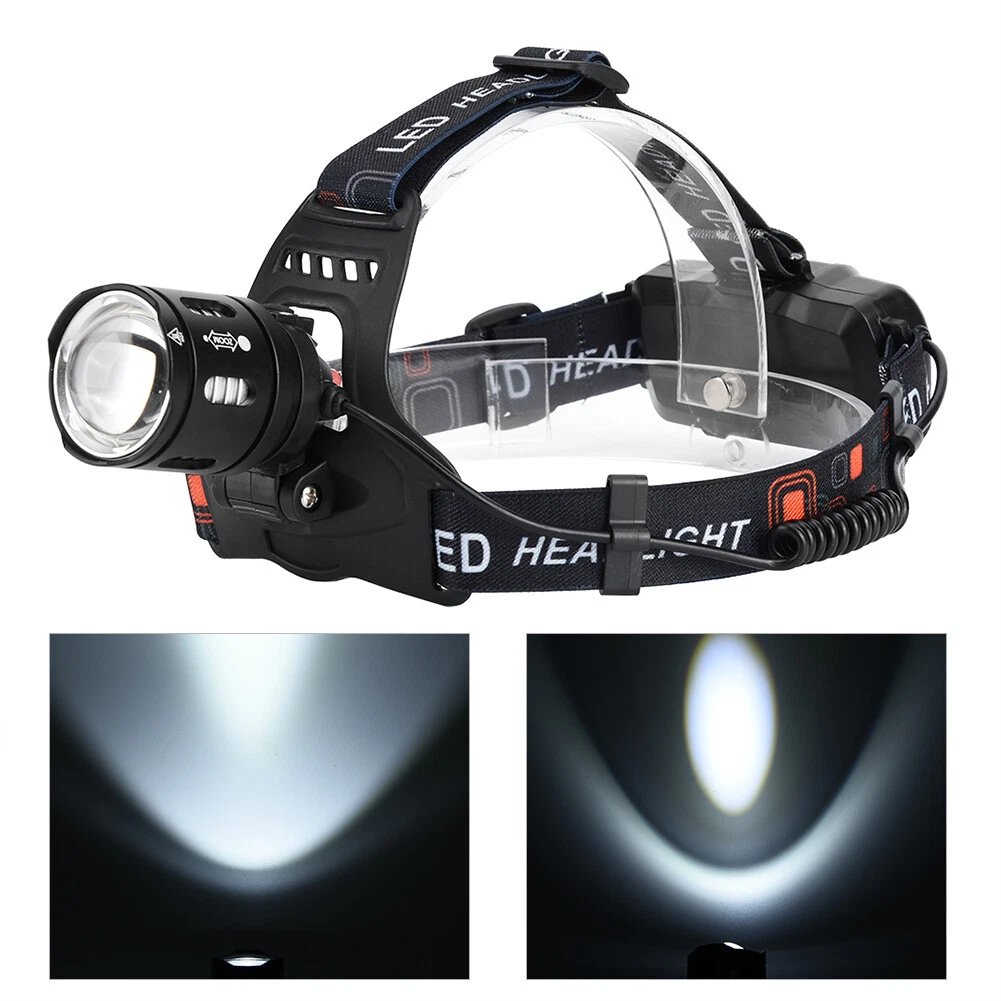 ⏰LAST DAY SALE 50% OFF💥Super Bright Rechargeable Zoom Headlamp