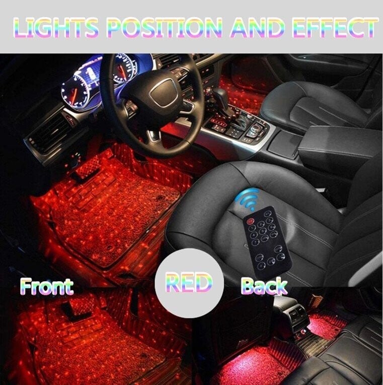 🎉LAST DAY -70%OFF - 🔥Car Interior Ambient Lights- (Contains 4 light bars)