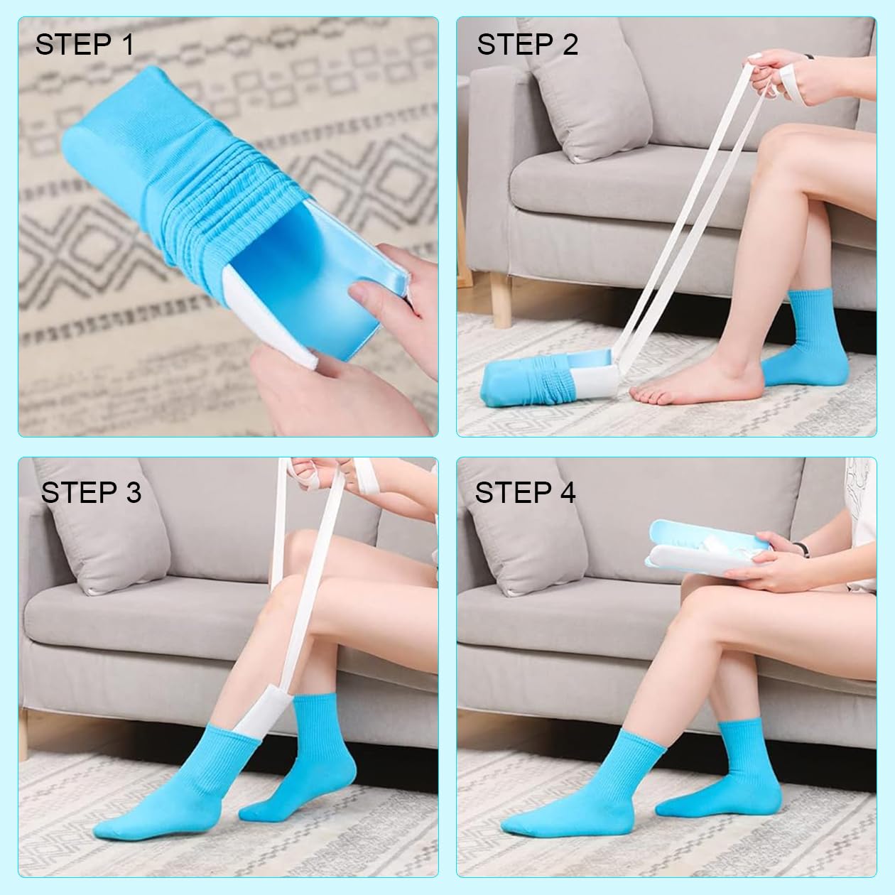 🎁TikTok Last Day Sale - 70% OFF🎉Sock Aids for Putting Socks On and Off, No Bending Sock Aid