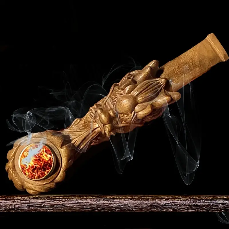 🔥Luxury Hand Carved Greek Briar wood Smoking Pipe-𝟏𝟎𝟎% 𝐇𝐚𝐧𝐝𝐦𝐚𝐝𝐞