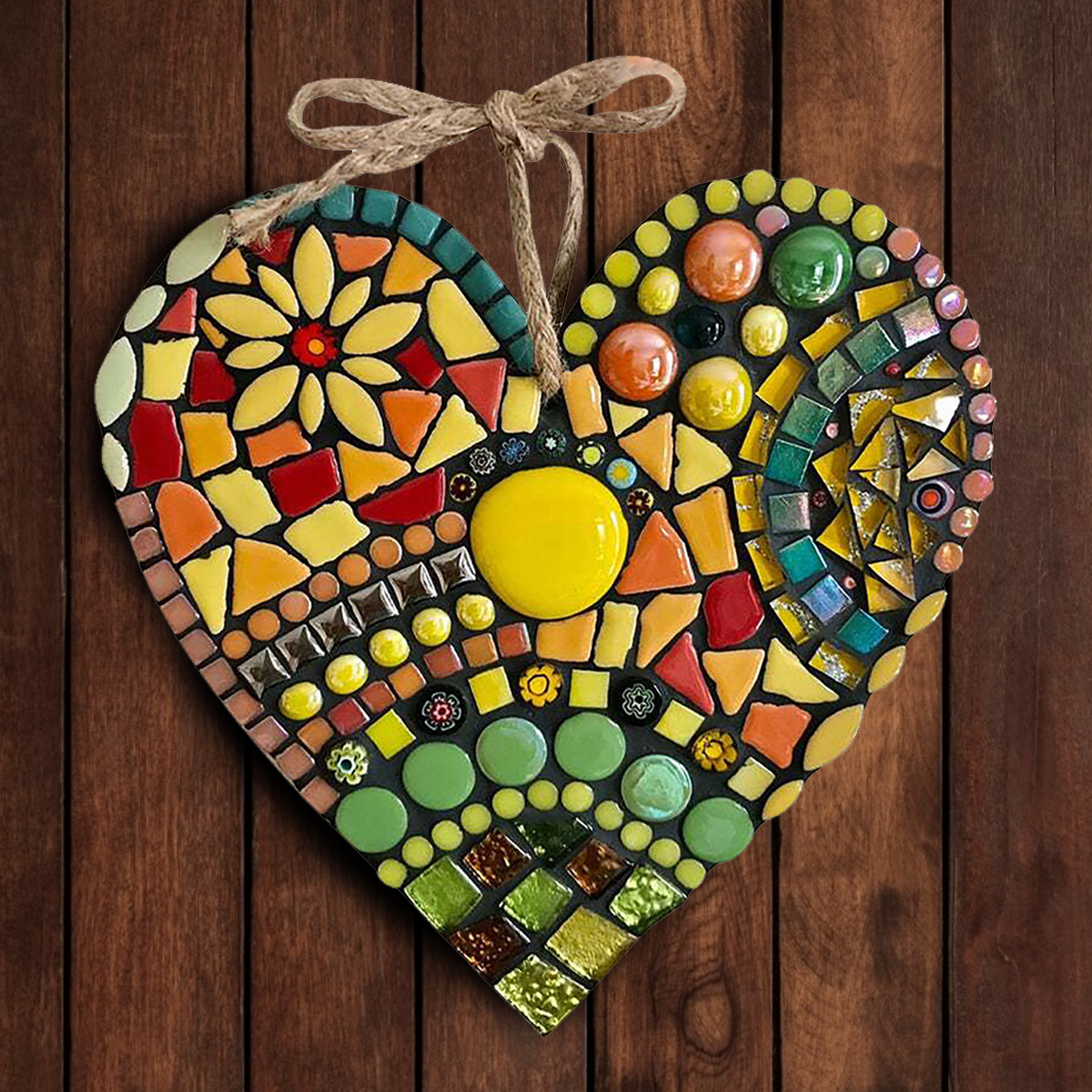 (🎄CHRISTMAS EARLY SALE-48% OFF) Large garden mosaic heart🔥Buy 2 Get Free shipping