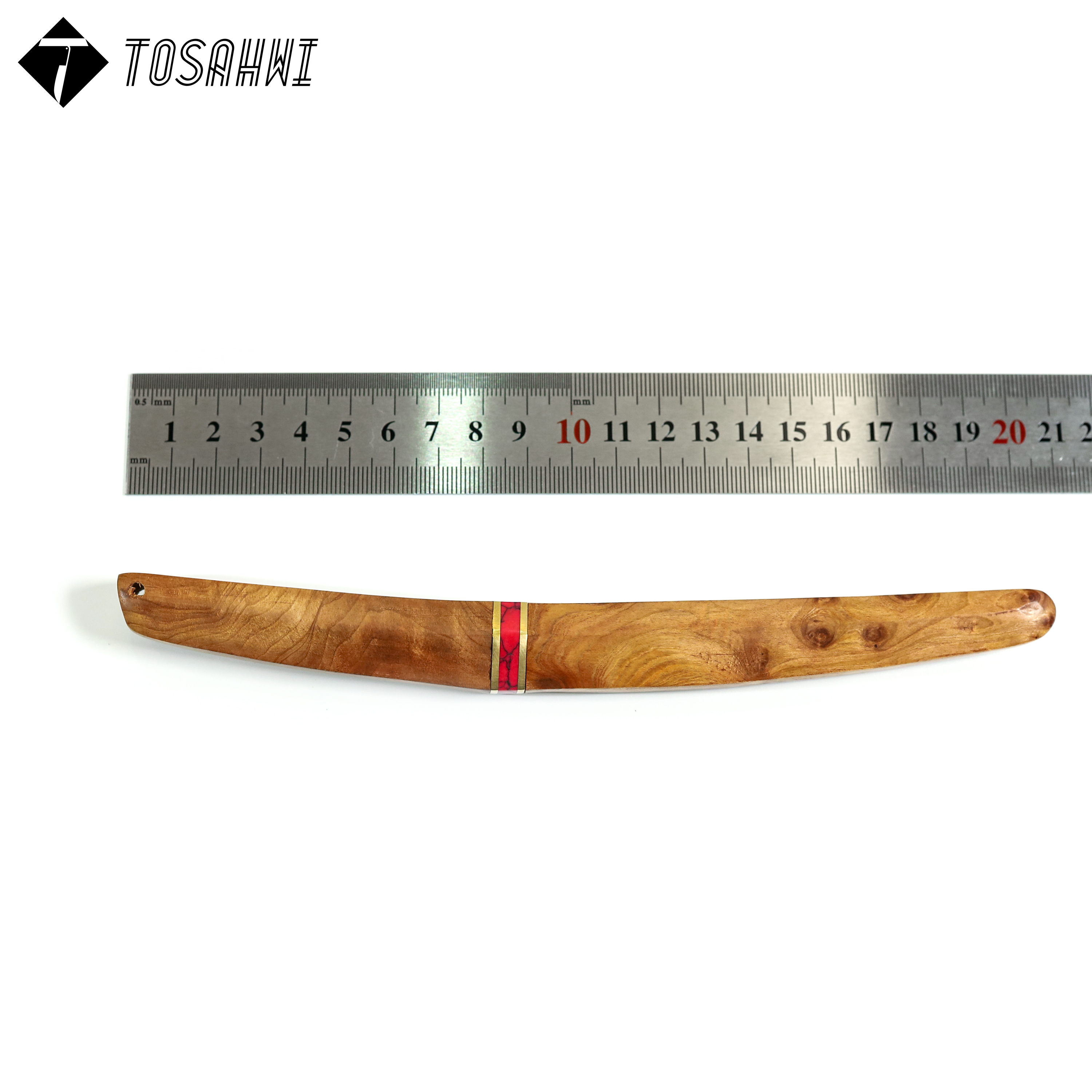 TOSAHWI HANDMADE Cypresswood Handle Fixed Blades-69543