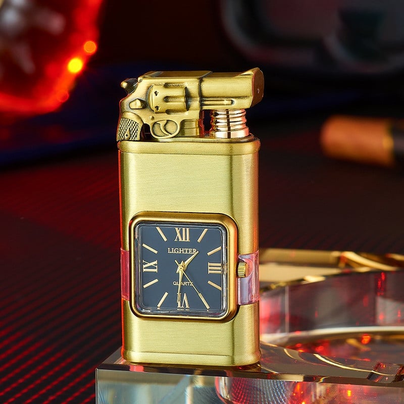 🔥Last Day 50% OFF -Windproof Lighter Vintage Watch Bezel -- Jet flame Torch