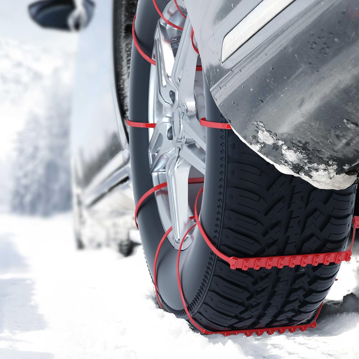 🔥LAST DAY 49% OFF -Snow Tire Chain Anti-Skid Belt